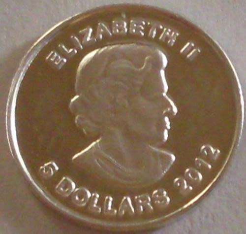1 gram 999 Fine Silver Round Canadian Moose Design